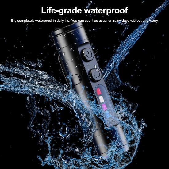 Mini Rechargeable Flashlight High Lumens Super Bright Multiple Lighting Modes Waterproof Tactical Flashlight LED Torch