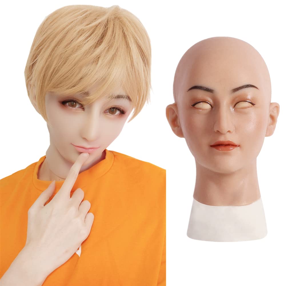 

Силиконовый красивый силиконовый женский превращается в красивую искусственную дочь без искусственного макияжа, маска с естественной кожей азиатского типа, костюм, маска, маска для кроссдрессинга,