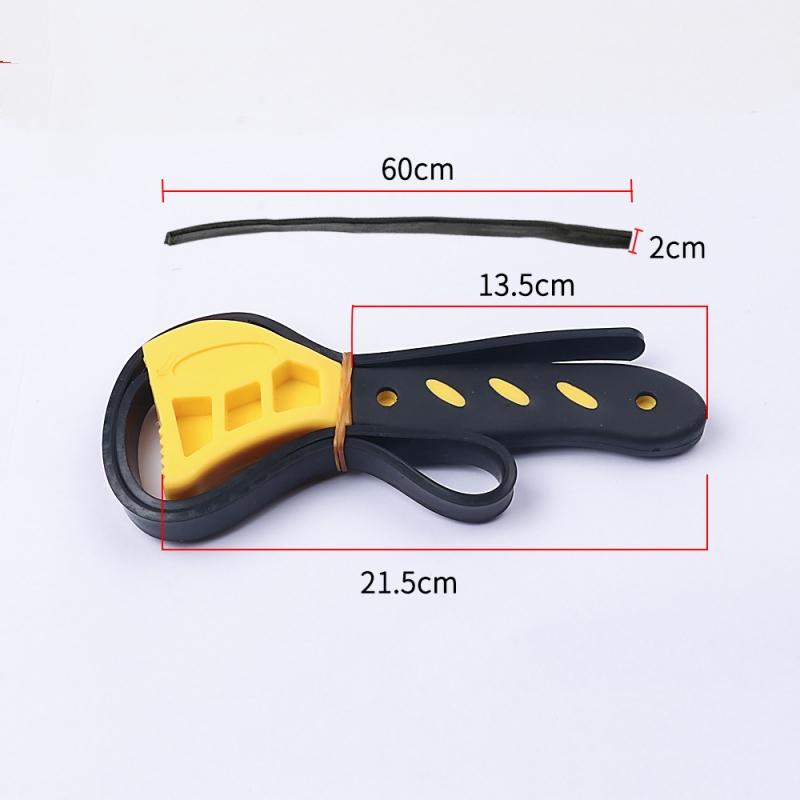 Belt Wrench Oil Filter Puller Strap Spanner Chain Wrench Strap Opener Adjustable Strap Opener Cartridge Disassembly Tool
