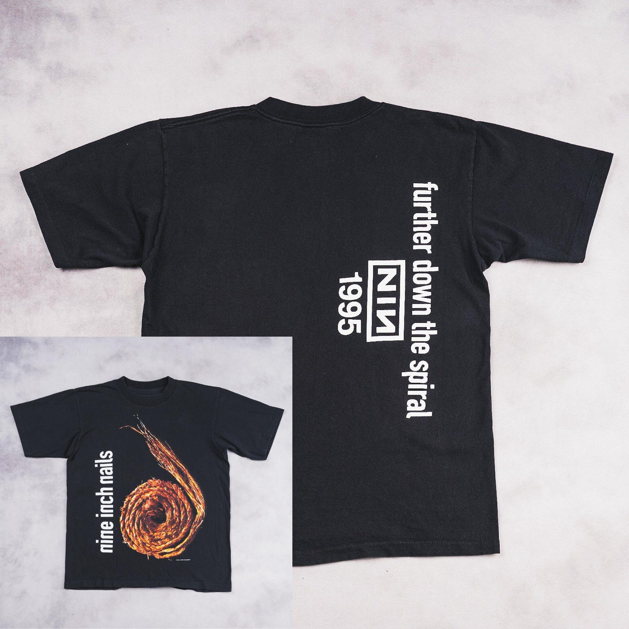 Nine Inch Nails American Retro Industrial Rock Vibe Streetwear Shortsleeved Tshirt M