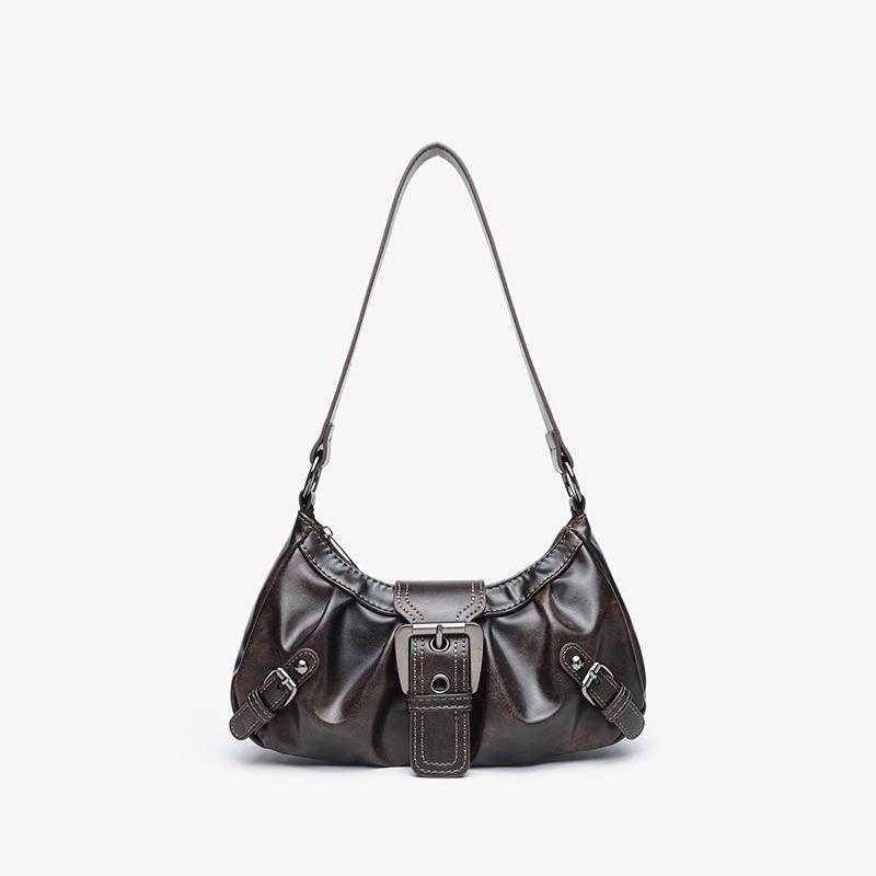 Damen Retro Falten Wolken Schultertasche - Auf Lager