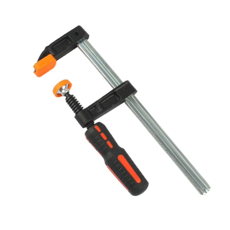 

F Clamp with Ergonomic Design for Woodworking and Crafting Applications Heavy Duty Adjustable Metal Working Bar Clamp