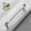 KAK Bright Chrome Furniture Handles Crystal Kitchen Cabinet Handle Zinc Alloy Wardrobe Door Pulls Solid Decorative Door Hardware