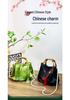 Bamboo Handle Brocade Handbag - Chinese Style Pearl Crossbody, Perfect Qipao Match, Ideal Gift for Mom