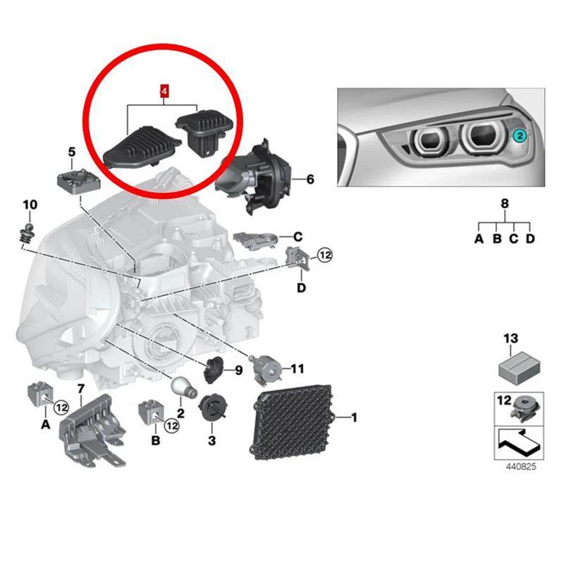 Powerful Super Bright White Daytime Running Light Board For BMW X1 F48 2017- Angel Eyes DRL Boards