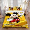 Dynamic Mickey Pose Print 3Pcs Bedding Setduvet Cover With 2 Bedropillowcase Home Birthday Gift