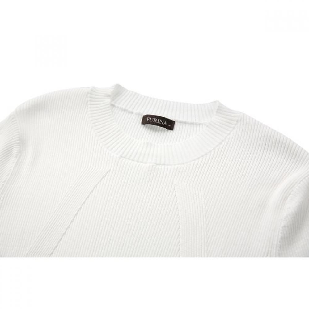 Furina Super Piuma CoTTon Rib T shirT Round