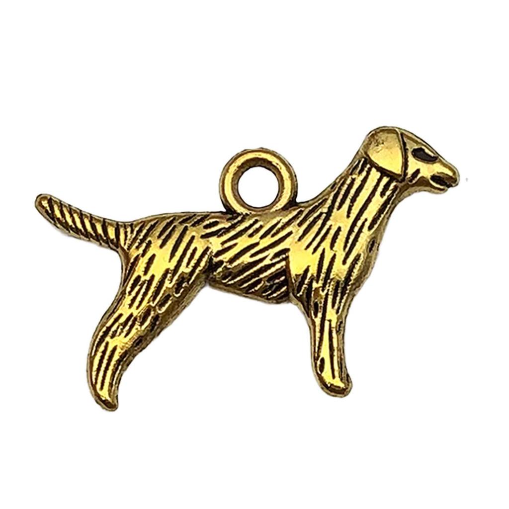20-Pack Retro Alloy Dog Bone & Animal Cartoon Charms for DIY Bracelets and Necklaces