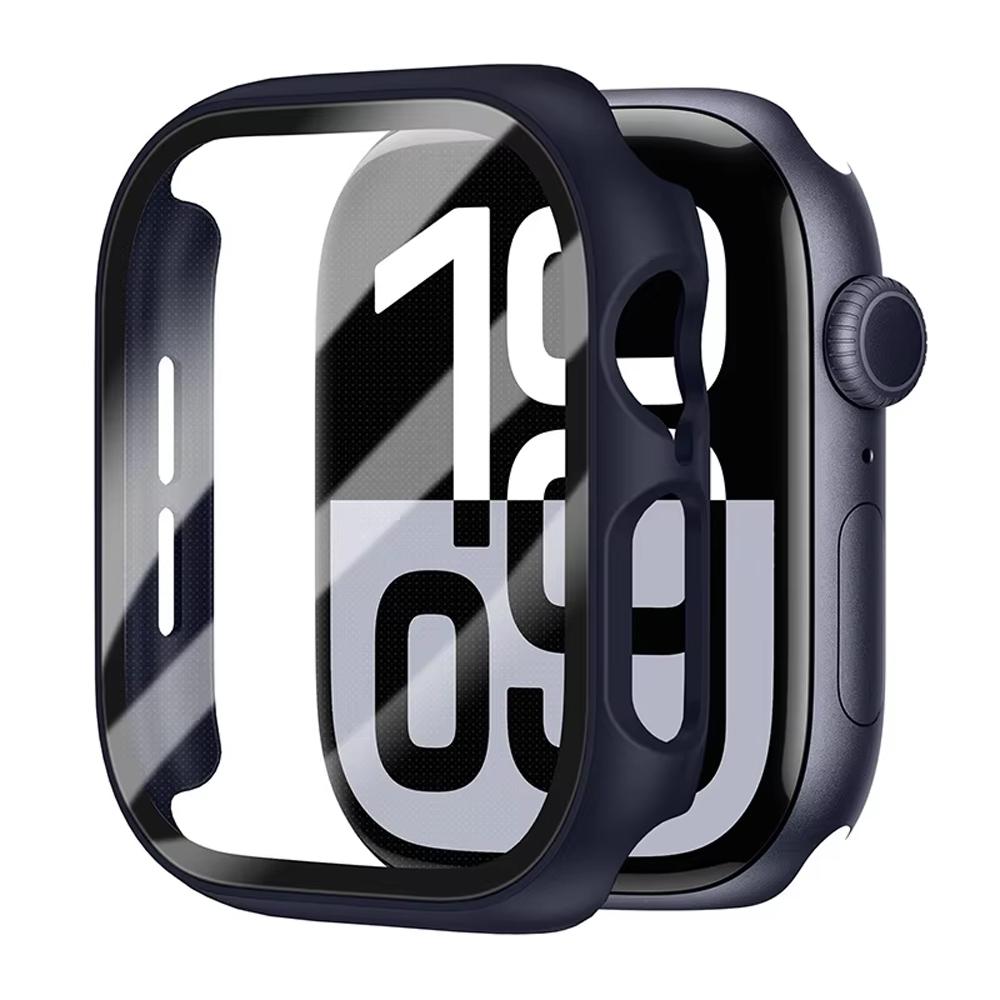 Case For Apple Watch Screen Protector 46mm 42mm 45mm 44mm 10 9 8 7 6 5 SE Tempered Glass PC Bumper Cover Protective 41 40 38 Mm