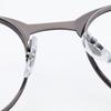 New Arrival Frame Men's Fashion Eyeglasses Male's Myopia Big Eye Glasses Striped Stainless Steel Eyewear