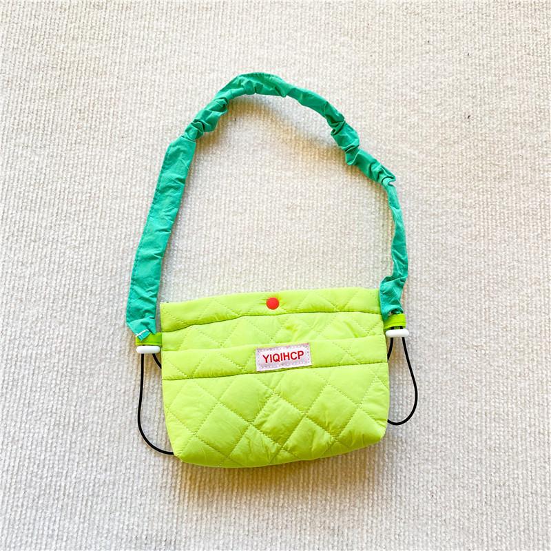Trendy Korean Style Children s Bag Fashionable Handheld Purse For Boys And Girls зелёный