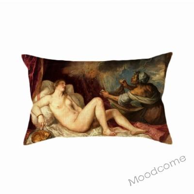 Neoclassic Italian Renaissance Titian Christian Bible Theme Painting Venus Home Decor Sofa Pillow Case Vintage Art Cushion Cover