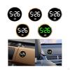 Car Dashboard Time Display Electronic Clock for Vehicles Touch Activated Round Accessory