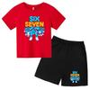 Printed Children's Cool Summer T-shirt Clothing Cartoon Short Sleeve Shorts Boys Girls Sports Casual Set