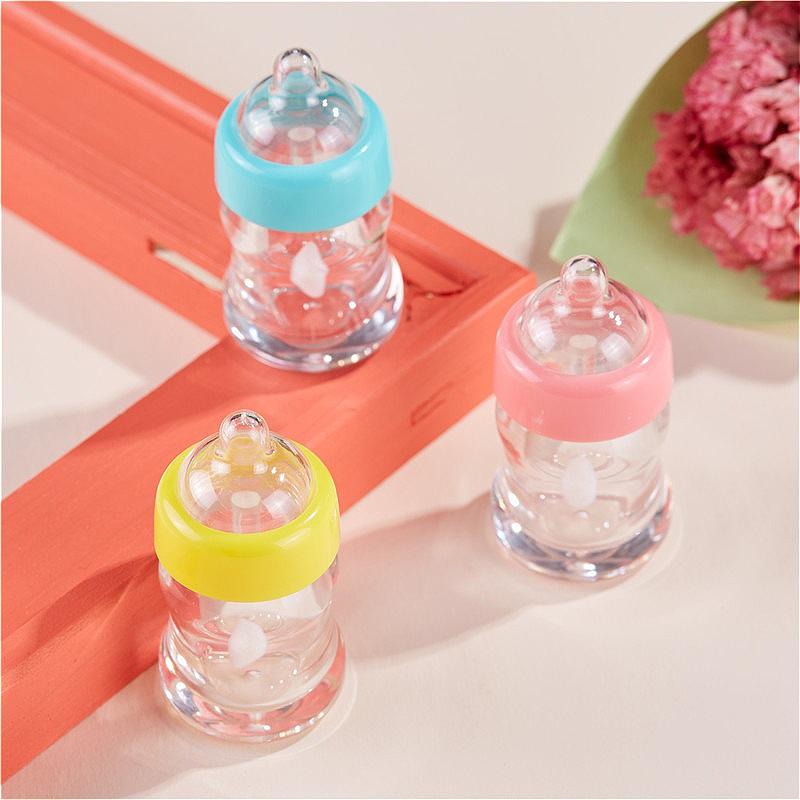 6ml Baby Bottle Shape Lip Gloss Tube, Empty Refillable Lip Glaze Container, Cosmetic Split Packaging