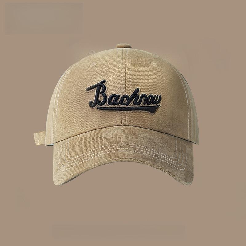 Korean Versatile Baseball Cap Fashione Letter-Embroidered Street Baseball Cap Versatile Casual Sun Protection Baseball Cap