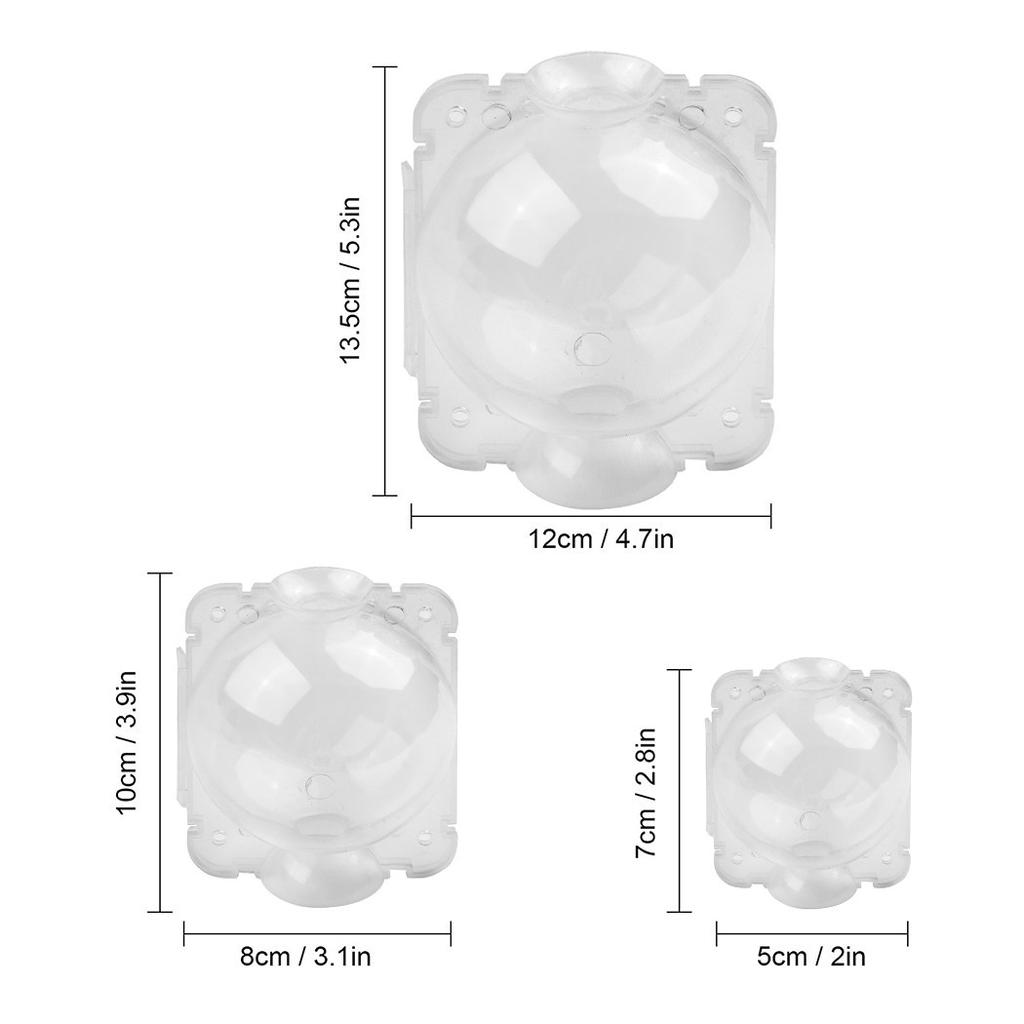 9pcs Rooting Boxes Ball Box Grafting High Pressure