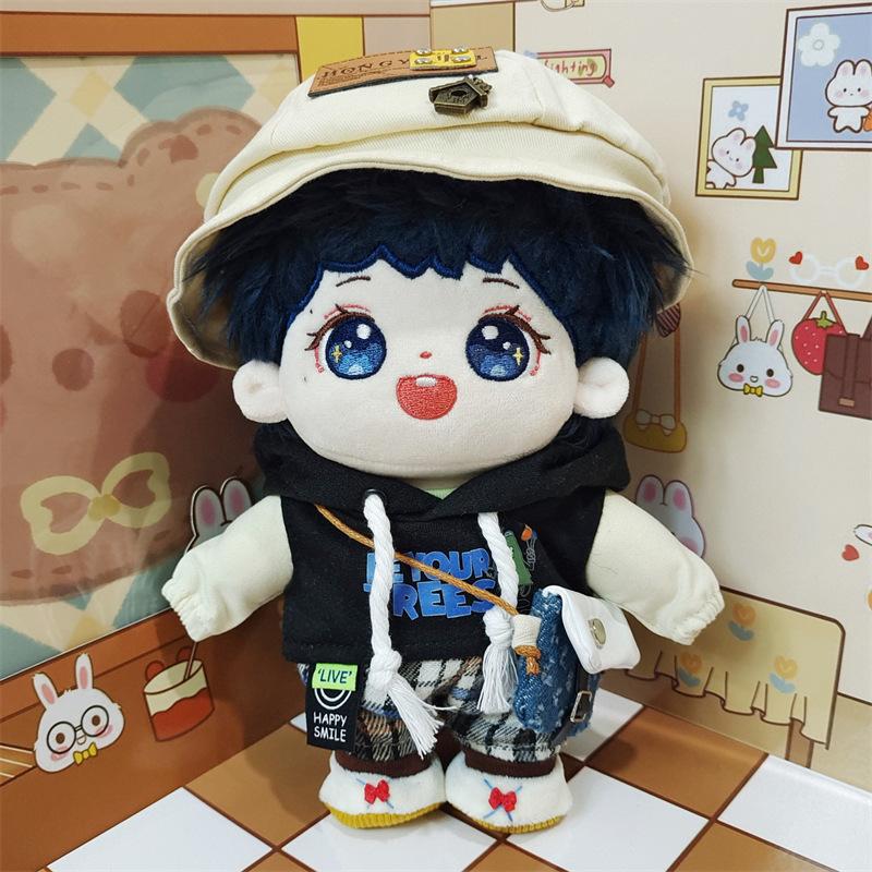 

Плюшева лялька з довгим волоссям із чистої бавовни, новий стиль, лялька зірка Чжоу Кеке, лялька, подарунок можна зібрати 20cm