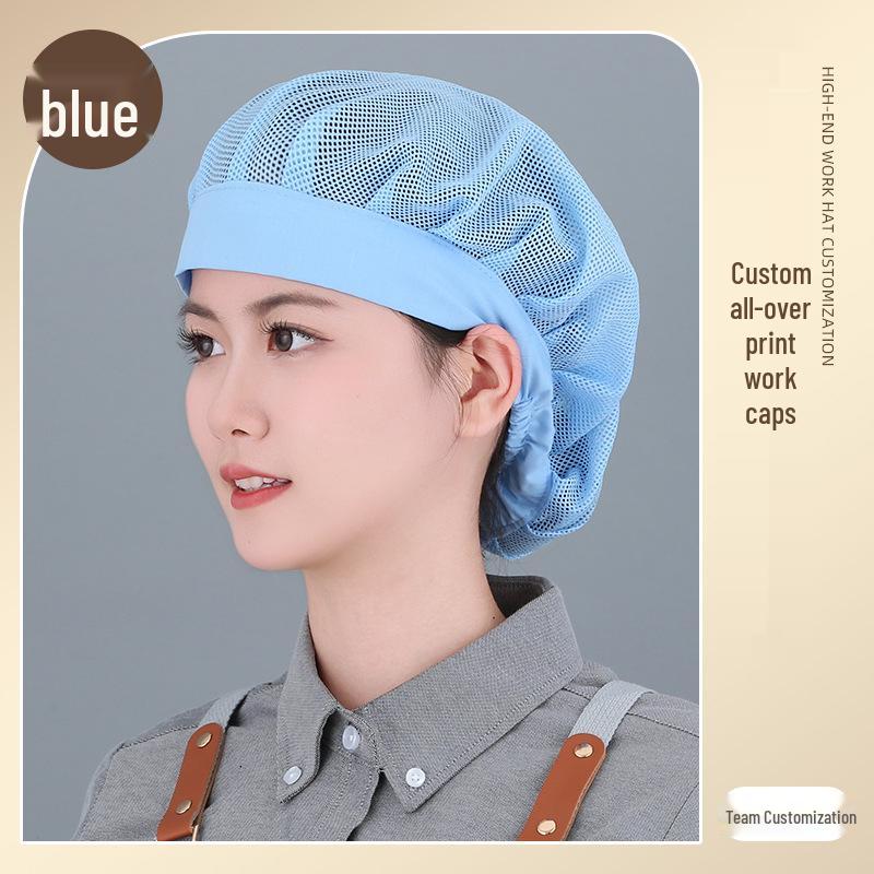 Women's Breathable Dustproof Kitchen Chef Hat - Sanitary Head Cover for Catering and Workshops