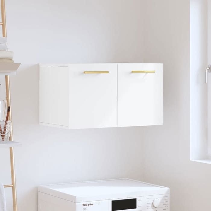 VidaXL Wall Cabinet White 60x36.5x35 Cm Engineered Wood 830004