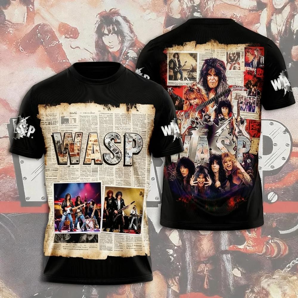 Hot Anime W.A.S.P Jersey Cosplay T-shirts 3D Print Kid Cartoon Tee Summer Men Women Harajuku Short Sleeve Y2k Tops