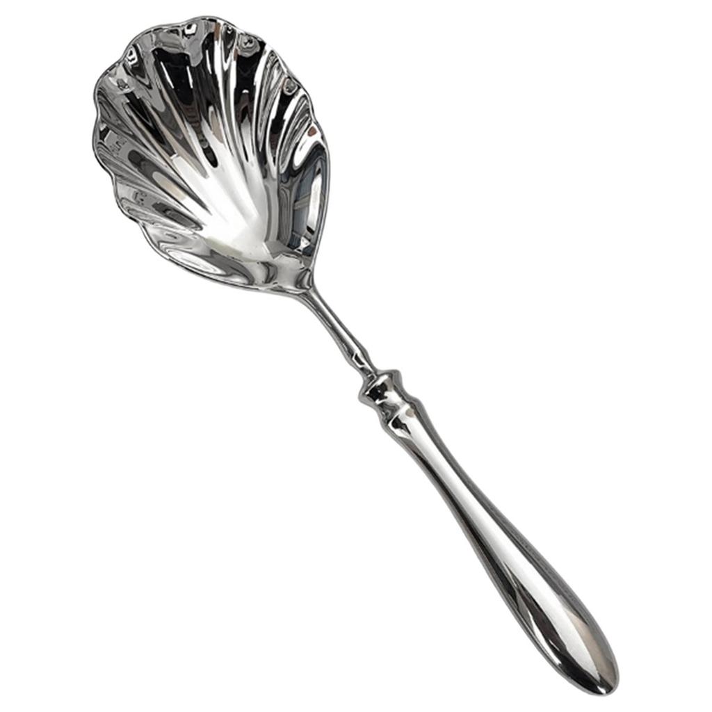 BHBL Stainless Steel Tableware Shell Spoons with High-End Gourd-Handled for Household Hotel Serving Cafeteria Shares Spoon