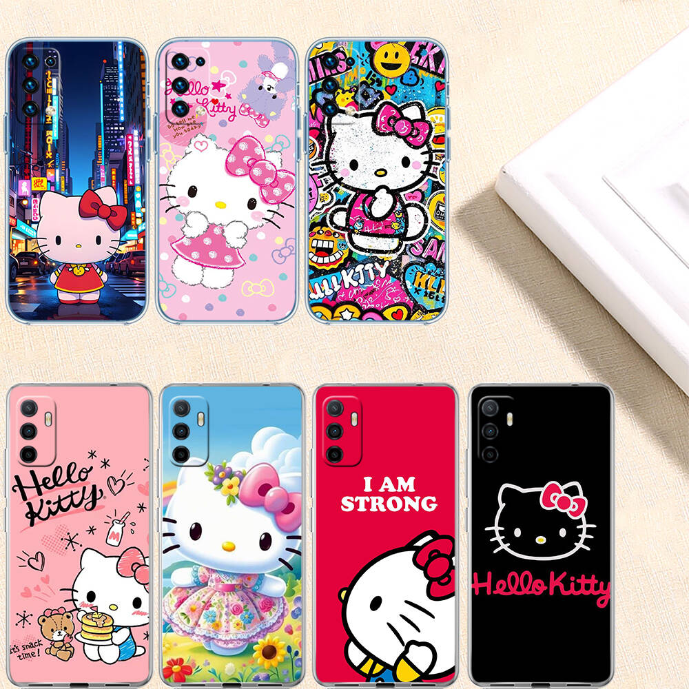 Cartoon Hello kitty Phone Case for Motorola Edge 20 30 S30 40 50 Fusion Lite Plus Pro Ultra Neo One Action Zoom Hyper Power Macro Vision