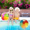 6 Stück Ballspielzeug Langlebig Helle Farben Leicht Tragbar Bunt Flexibler Kunststoff Jungen Mädchen Regenbogenfarbe Strand Hüpfball für den Alltag