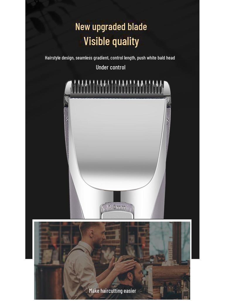 Professional Rechargeable Dual-Purpose Hair Clipper for Home and Hotel Styling