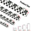 240cm Length Luxury European Style Skirting Corner Wall Sticker Bathroom Office Glass Waist Line Home Decor Waterproof Floor Waveguide Art Wallpaper