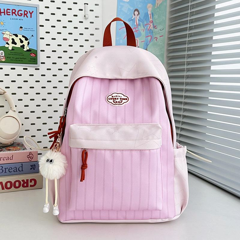 Schoolbag Korean version ins Mori school bag high value sweet primary and secondary school students light backpack commuter leisure backpack