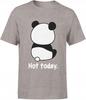 Men's T-shirt Print Panda Funny Slogan Not Today Lazy Style Humor XL
