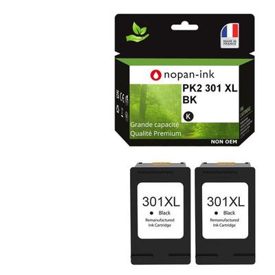 Refurbished Ink Cartridge - HP - 301 XL - Black - Pack of 2 - Compatible Envy 4500