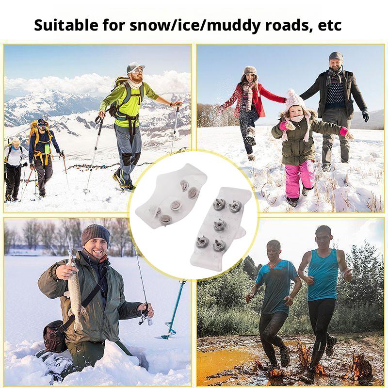 Ice Claw Non-Slip Shoe Covers Outdoor Ice Snow Boot Cleats for Enhanced Traction And Grip
