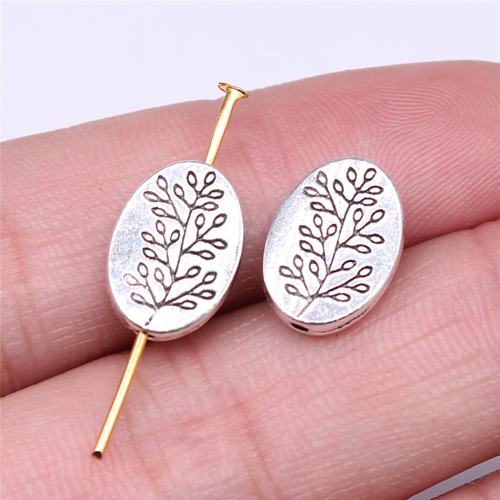 10pcs Metal Alloy Bead For Jewelry Making Antique Silver Color Carved Beads DIY Crafts Making Findings Handmade Tibetan Jewelry