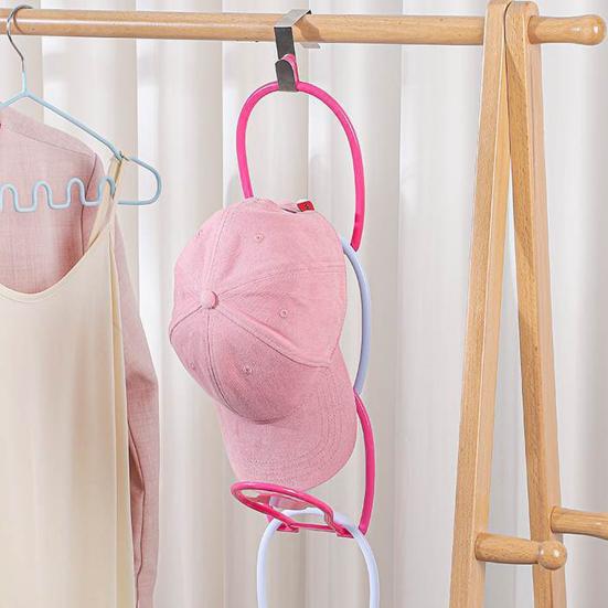 6Pcs Hat Storage Racks Scarf Bag Organizer Strong Load-bearing Easy To Install Space-Saving Baseball Cap Hanger
