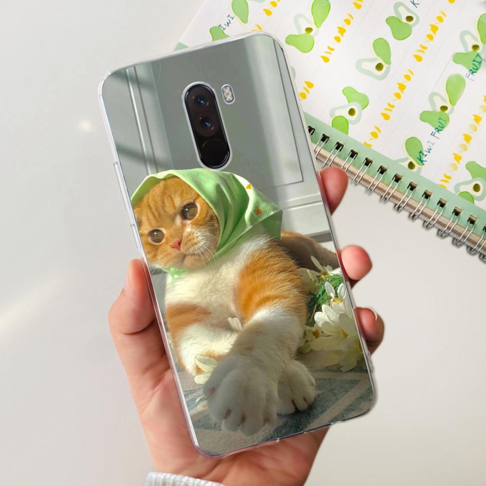 6.81" For Xiaomi Mi Pocophone F1 Case Silicone Back Cover Fashion TPU Phone Case For Xiaomi Poco F1 Cases PocofoneF1 Soft Bumper
