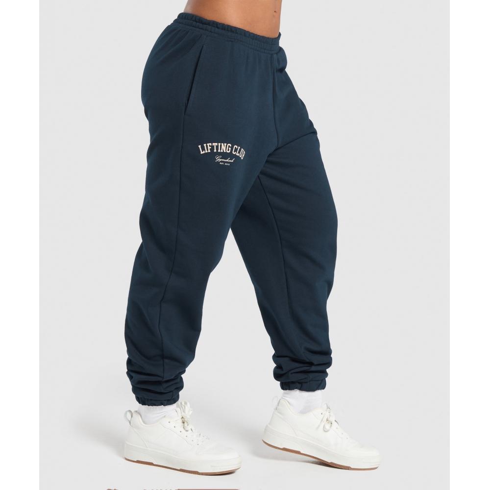 Gymshark Lifting Club Oversized Joggers Navy B2b2o Ub9p