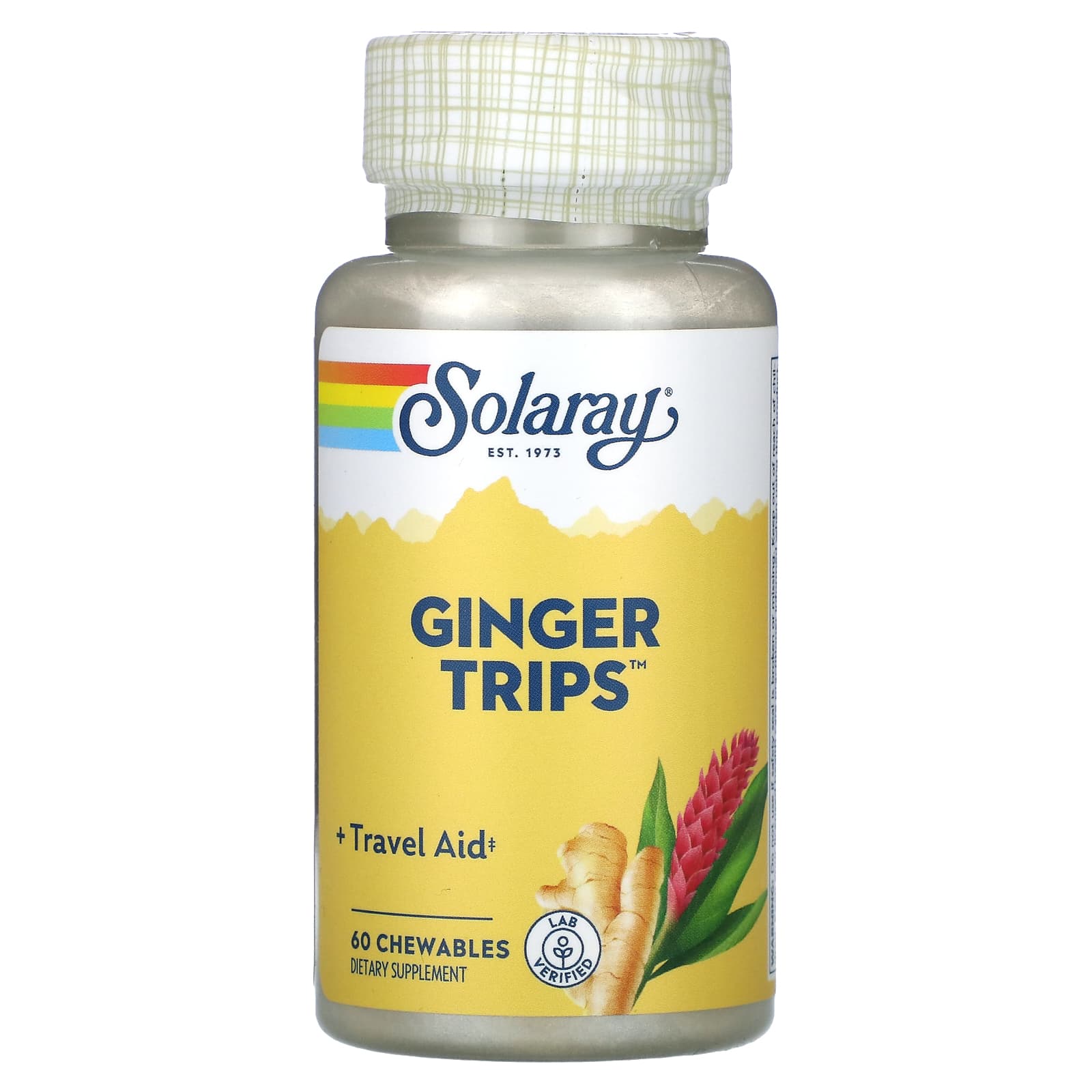 

Ginger Trip, 60 Chewable Wafers