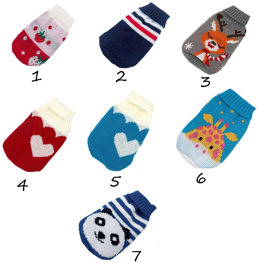 Cartoon Small Dogs Chihuahua Winter Dog Clothes Cat Sweater Pullover Warm Dog Clothes Pet Sweater Costume