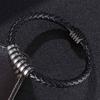 Fashion Rock Small Accessories Stainless Steel Men Leather Bracelet Classic Valentine's DayValentine's Day Gift