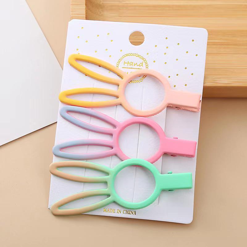 Dopamine Korean Minimalist Milk Coffee Hairpin for Women - Seamless Edge Side Bangs Clip for Frizzy Hair