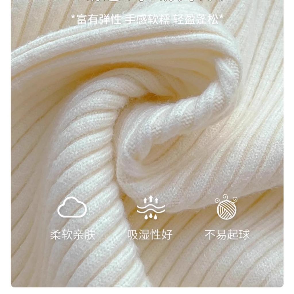 Half Height Collar Vertical Striped Sweater Base Shirt, Women's Spring and Autumn Long Sleeved Top, Inner Knit Sweater