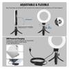 Neewer Basics Ring Set with Clip and Tabletop 10W High USB Compatible with Live Live Zoom Working from and TikTok 5-inch Light, 2-Piece Tripod,