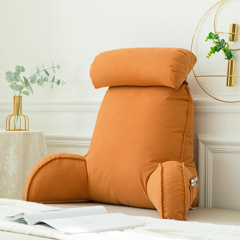 Bedside Soft Pack Backrest Cushion - Neck, Reading, and Lumbar Support Pillow