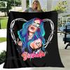 Karol G Retro Printed Blanket Flange Warm Blanket Bed Linings Picnic Blankets Home Travel Blanket Birthday Gift