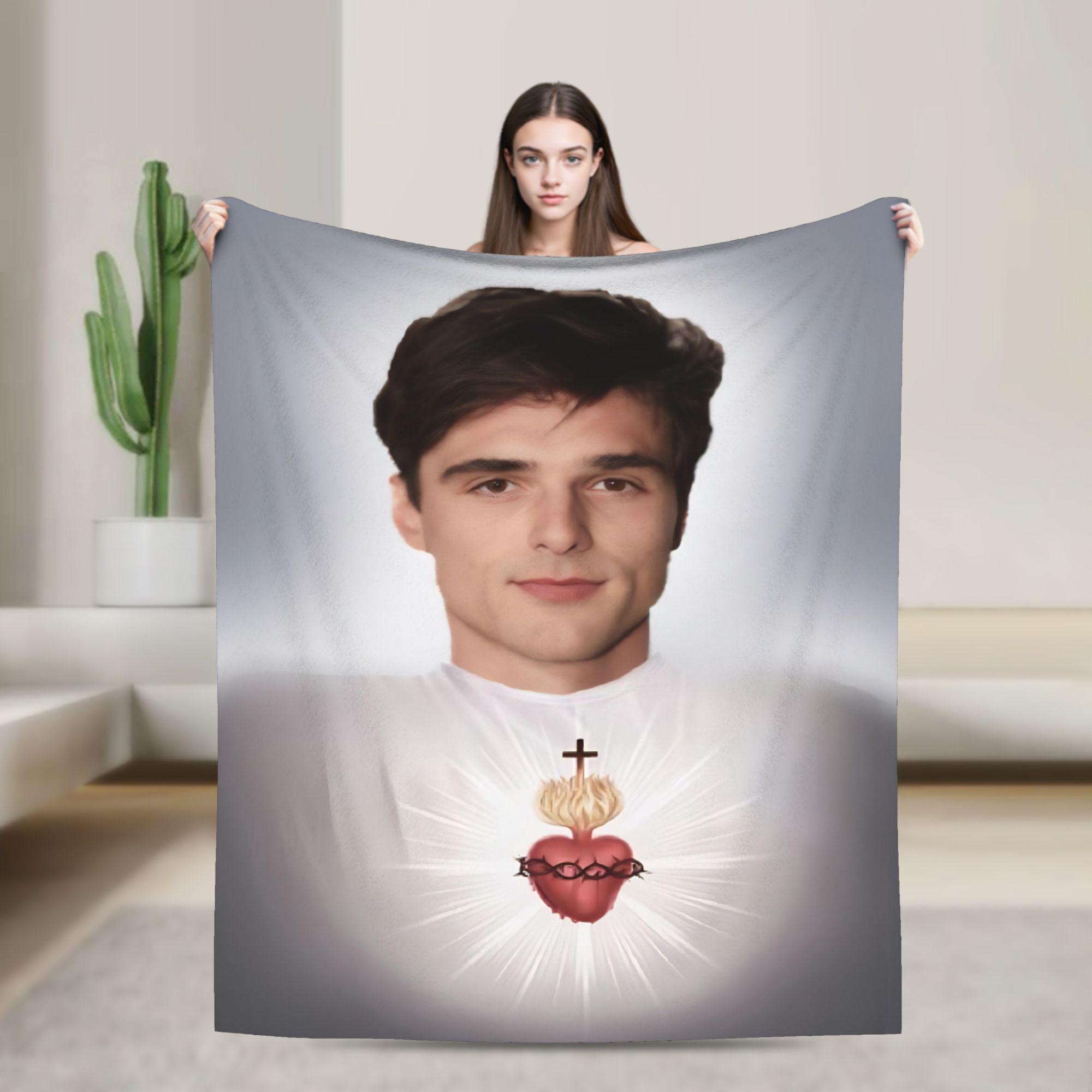 Jacob Elordi Actor Photo Collage Soft Warm Blankets Office Plush Throw Blanket Home Decor Flannel Bedspread Sofa Bed Cover 75cmx90cm