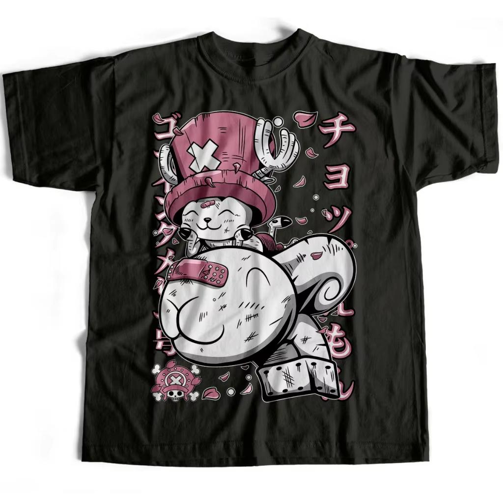 

Anime ONE PIECE Tony Tony Chopper Unisex Women Summer TShirt Harajuku Vintage Short Sleeve Loose Oversized Casual Comfort Y2k Top S