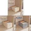Clothing Storage Box With Foldable Cotton Linen Material For Bedroom Closet Organization