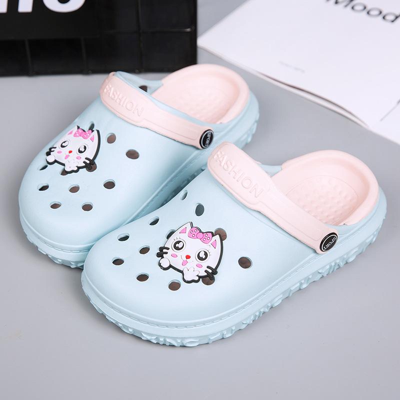 

Летние женские дырчатые туфли мужские новая версия дышащие дырчатые шлепанцы нескользящие парные сандалии рафтинг пляж мужской комфорт 44